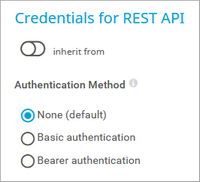 Credentials for REST API